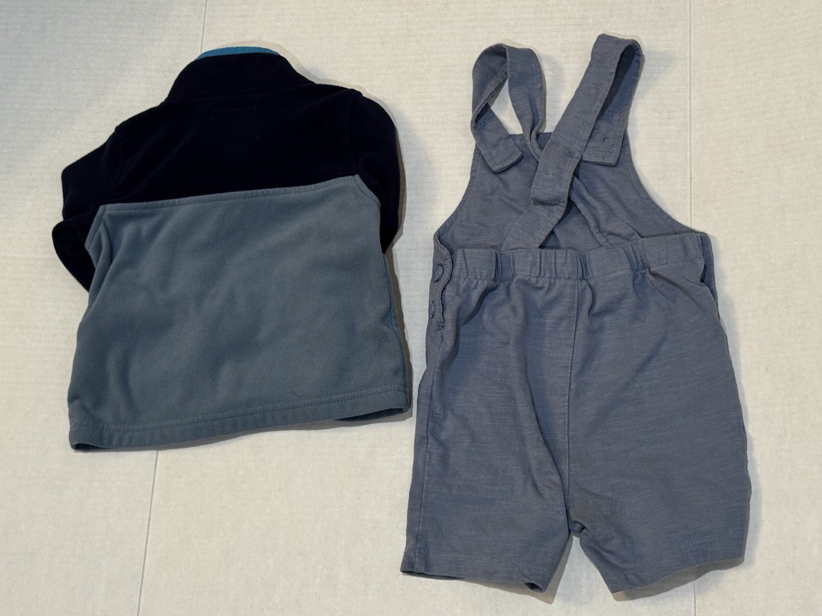 Pekkle Boy’s Astronaut Overall 24 mos OshKosh Pullover Fleece 1/4 Zip Blue 2T