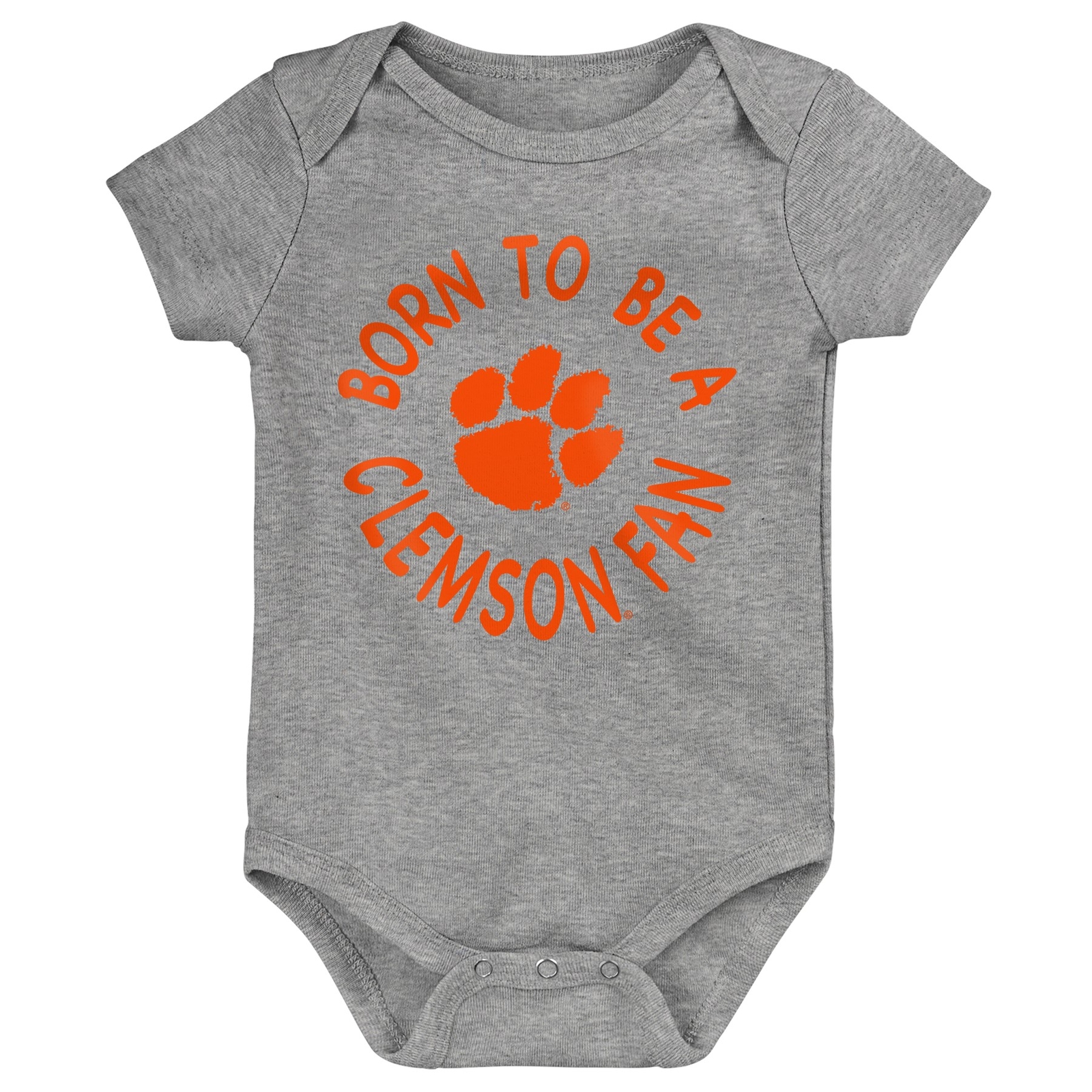 Outerstuff NCAA Infant Unisex Clemson Tigers Born to Be 3-Pack Bodysuit Set