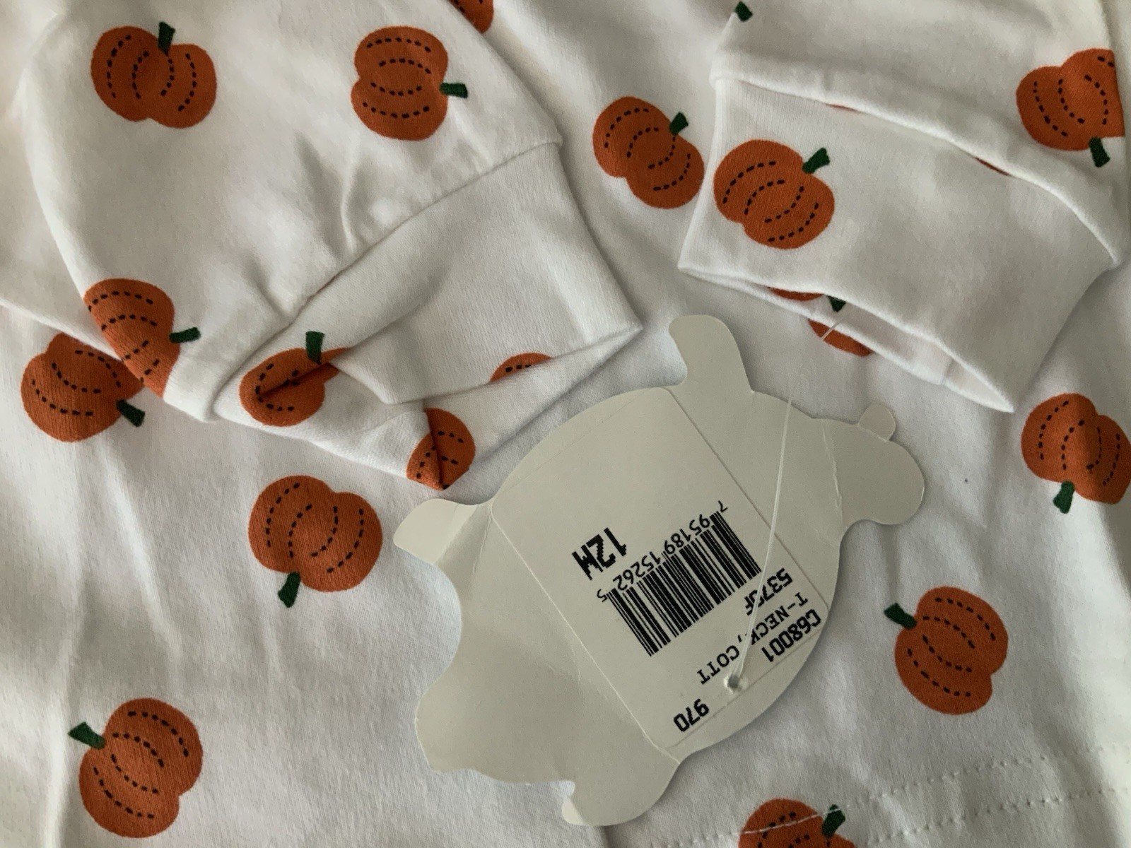 Hartstrings Green Corduroy OVERALLS Fall Pumpkin Shirt SIZE 12 Mos NWT