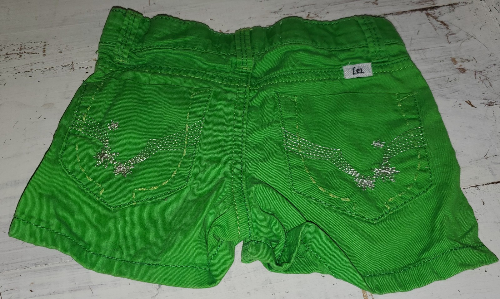 Summer Lot 4T L.E.I. Green Shorts Old Navy Pink Plaid Trim Shirt Tank *S25