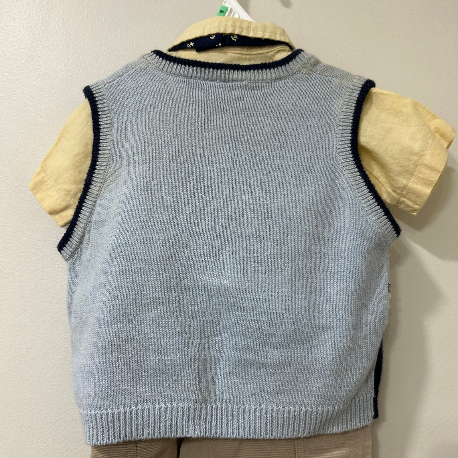 B.T. Kids VTG Boys Sz 2T Outfit Shirt, Tie, Sweater Vest, Belt & Pants Nautical
