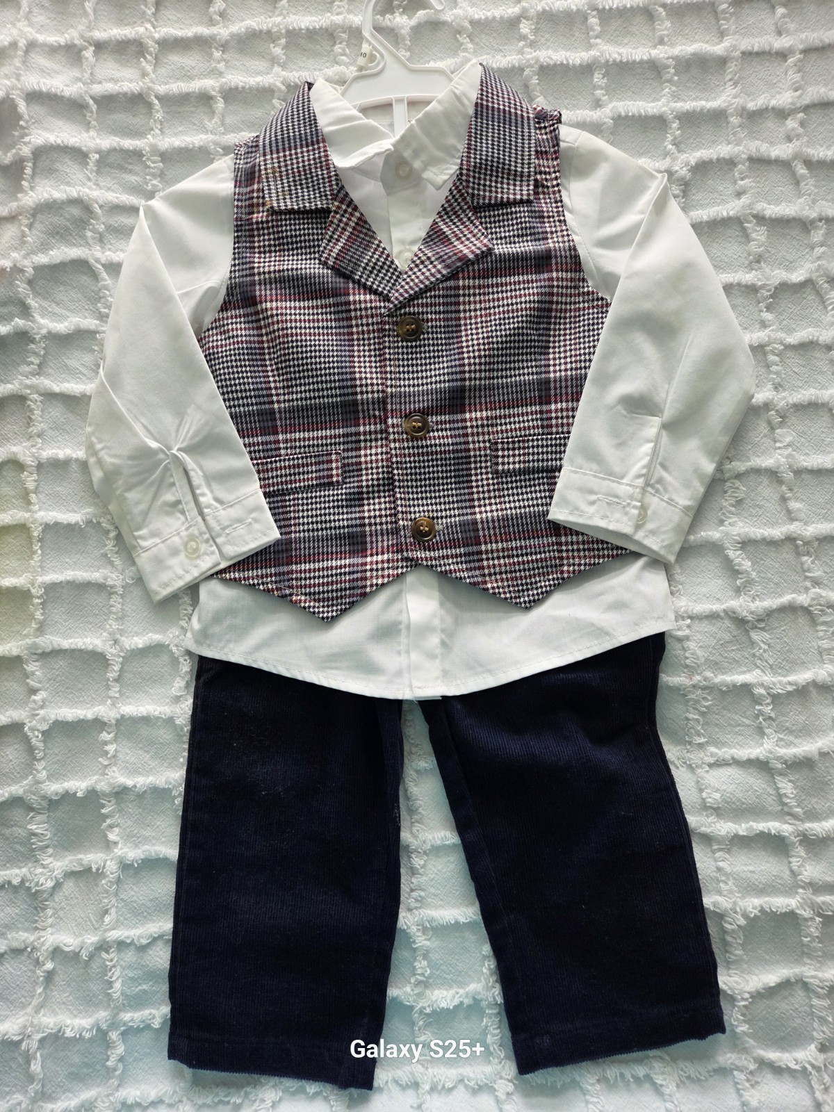 Toddler Boys’ Dress Outfit with Vest, Shirt, and Pants Set