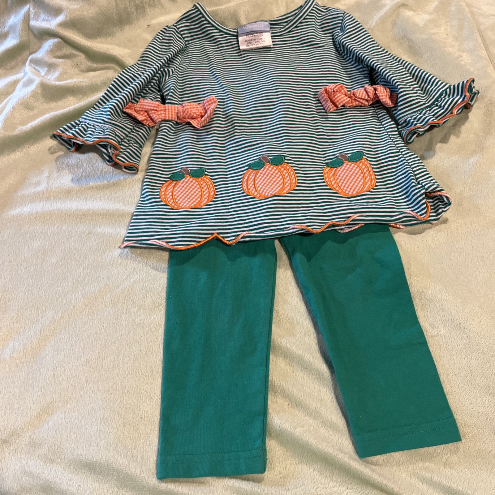 Classical Whimsy Baby Girl 24 Months Pumpkin Outfit