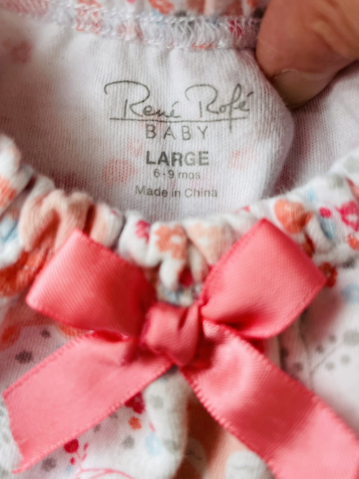 Rene Rofe Baby Girl Outfit Tunic And Pants Size 6-9 Months Spring Summer