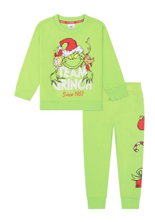 New Dr. Seuss The Grinch Toddler Printed Sweatshirt and Jogger Set, Sizes 3T