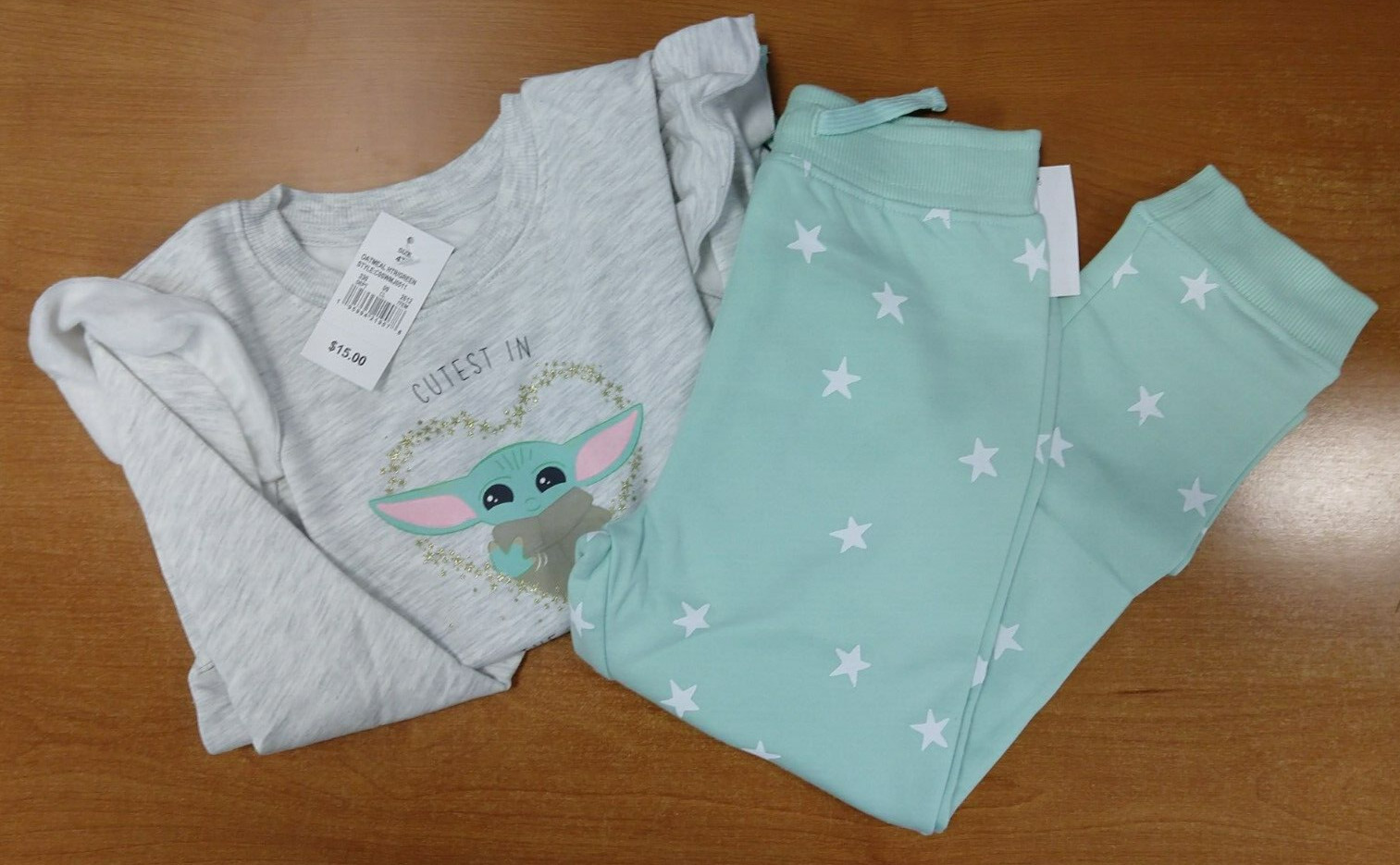 Star Wars – Hoodie/Sweatpant Set Baby Yoda Cutest in the Galaxy *GIRLS 3T* R1P1