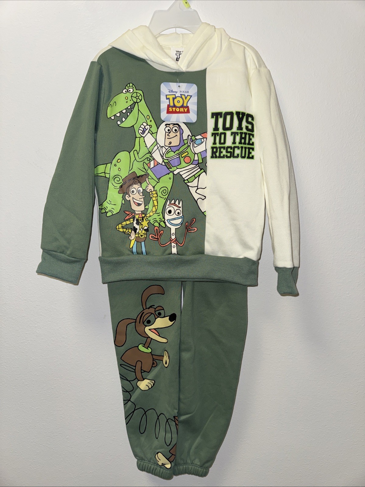 Toy Story Boys Pullover Hoodie and Joggers 2 Piece outfit Size 2T Disney