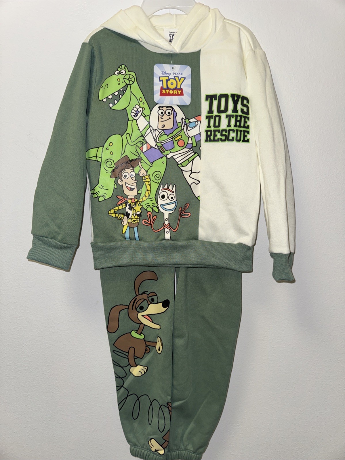 Toy Story Boys Pullover Hoodie and Joggers 2 Piece outfit Size 2T Disney