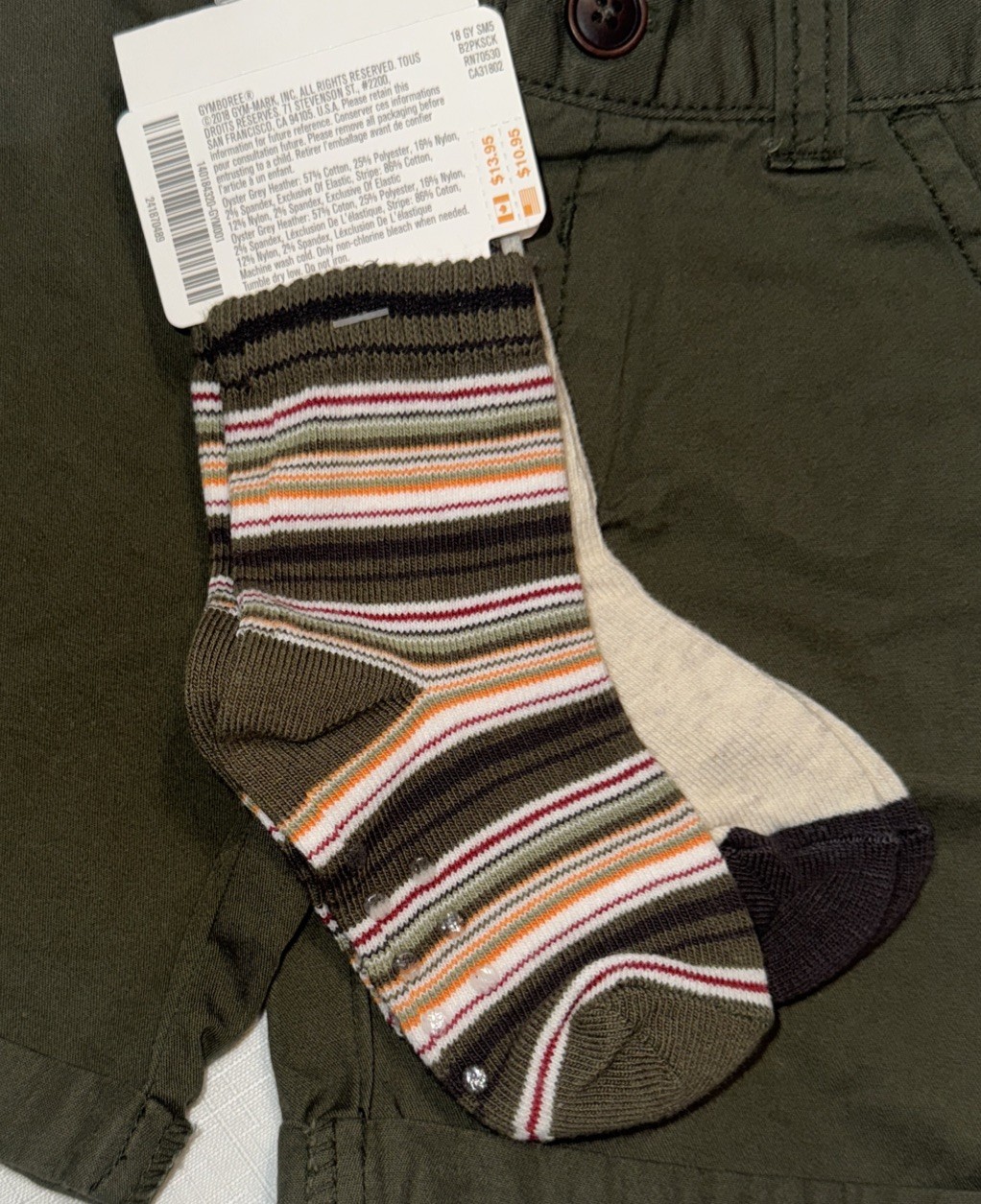 Gymboree Boy Size 12-18 Months So Tropical Shorts Socks Toucan T-shirt New Olive