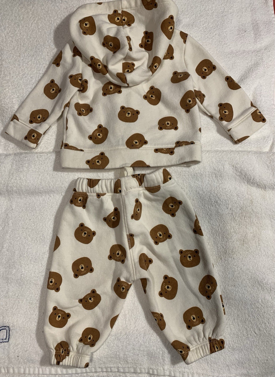 CARTERS 3month Bear Outfit Brown/White # 389