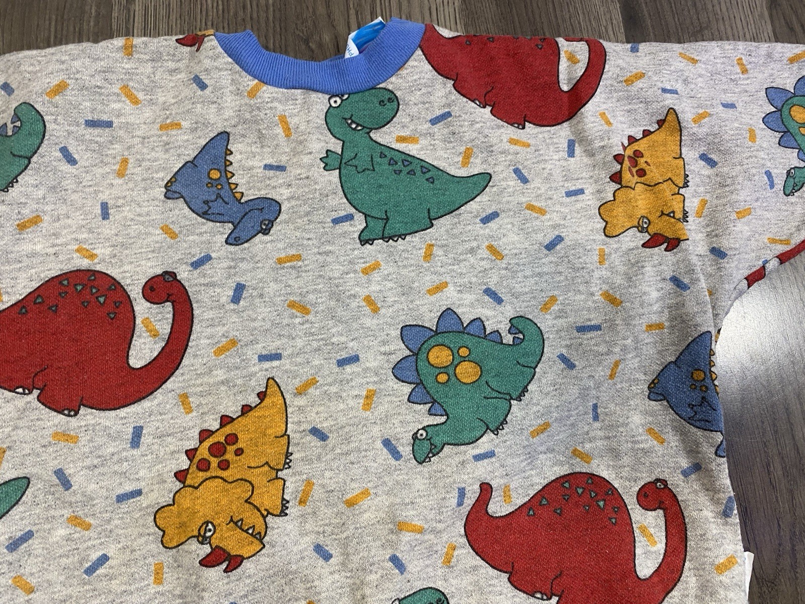 Vintage Fisher Price Dino Warm Winter Baby Romper Outfit Size 12 Months