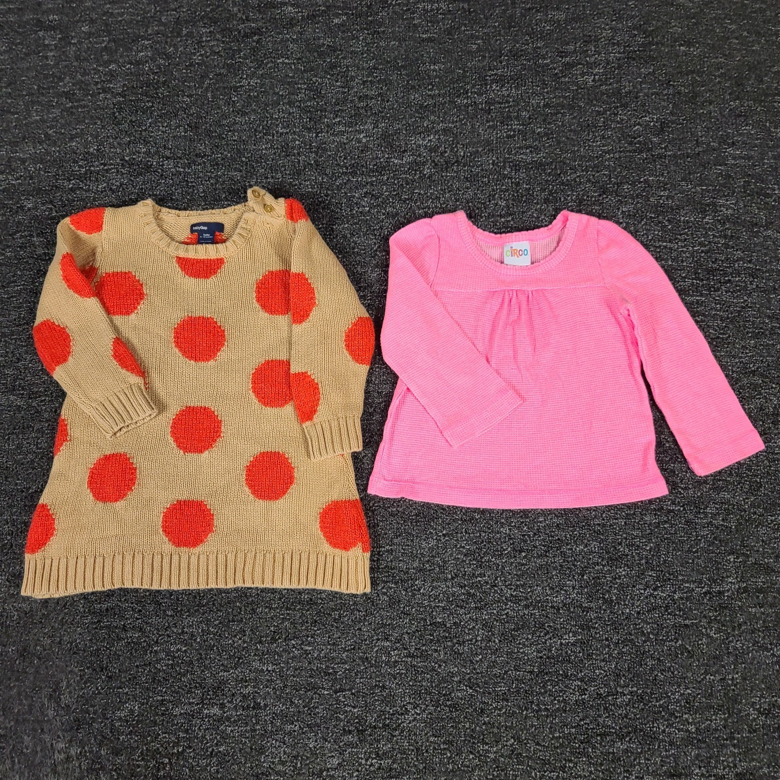 Girls Clothing Lot 12 Months Baby Gap Sweater Dress & Circo Top Two Piece Set
