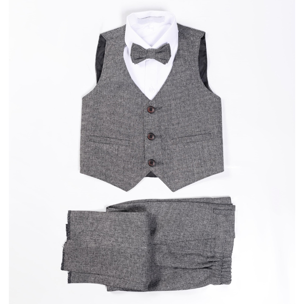 Boys’ 4-Piece Formal Suit Set – D.GRAY