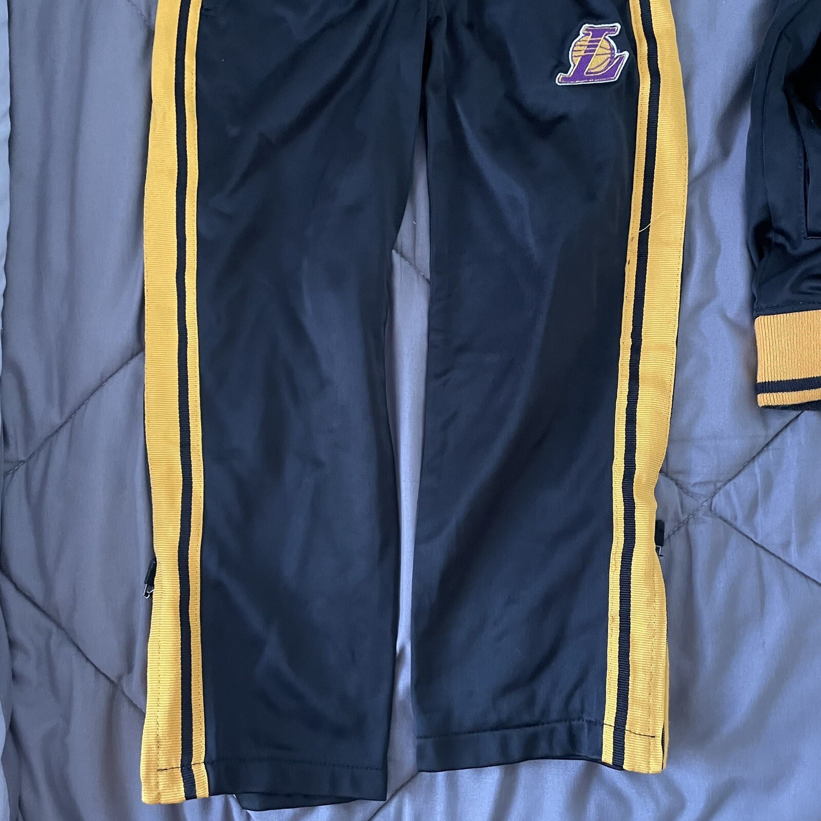Infant/Toddler Laker NBA Zipway Warm Up Jacket and Pants Size 5 (Black, Yellow)