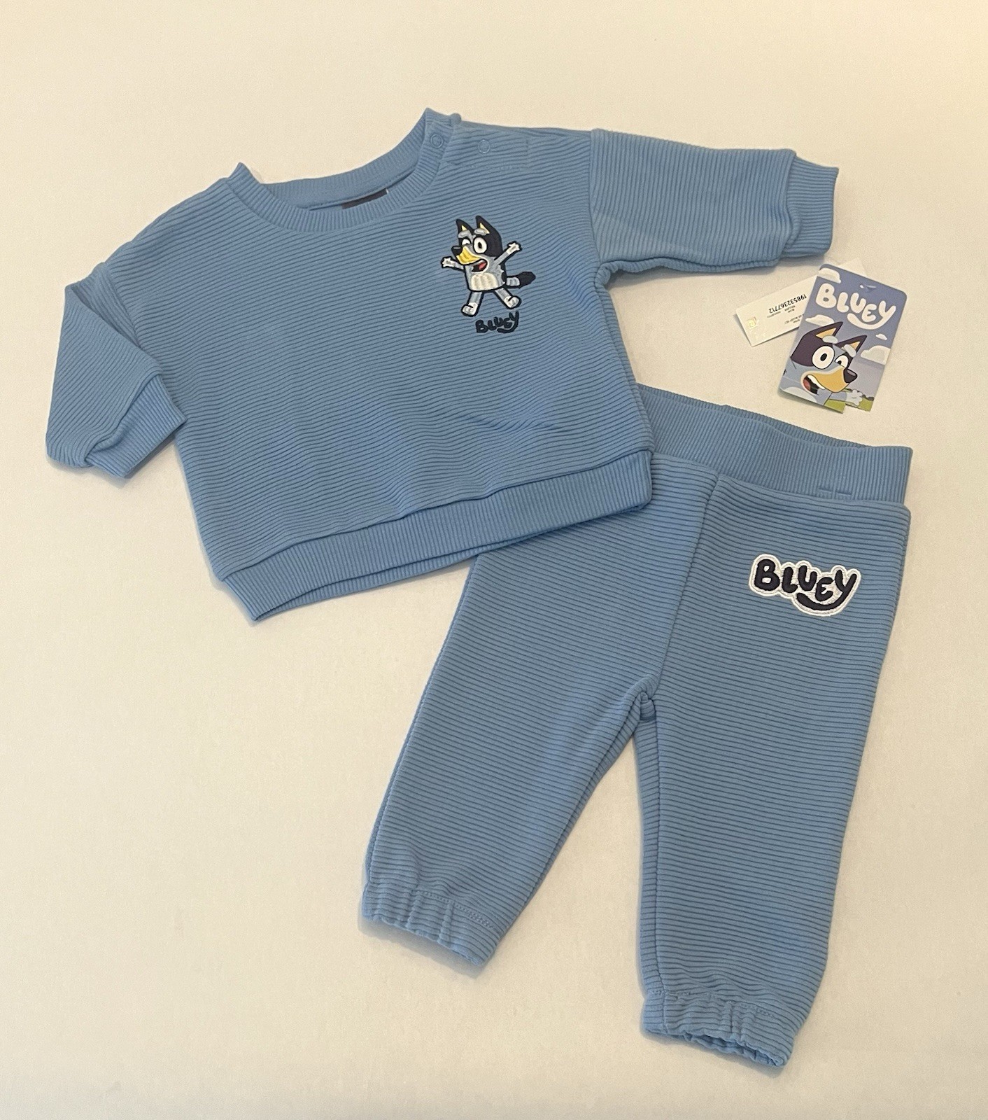 Baby Boy Bluey Outfit 3-6 Months Pants Shirt 2 PC Set Cute New