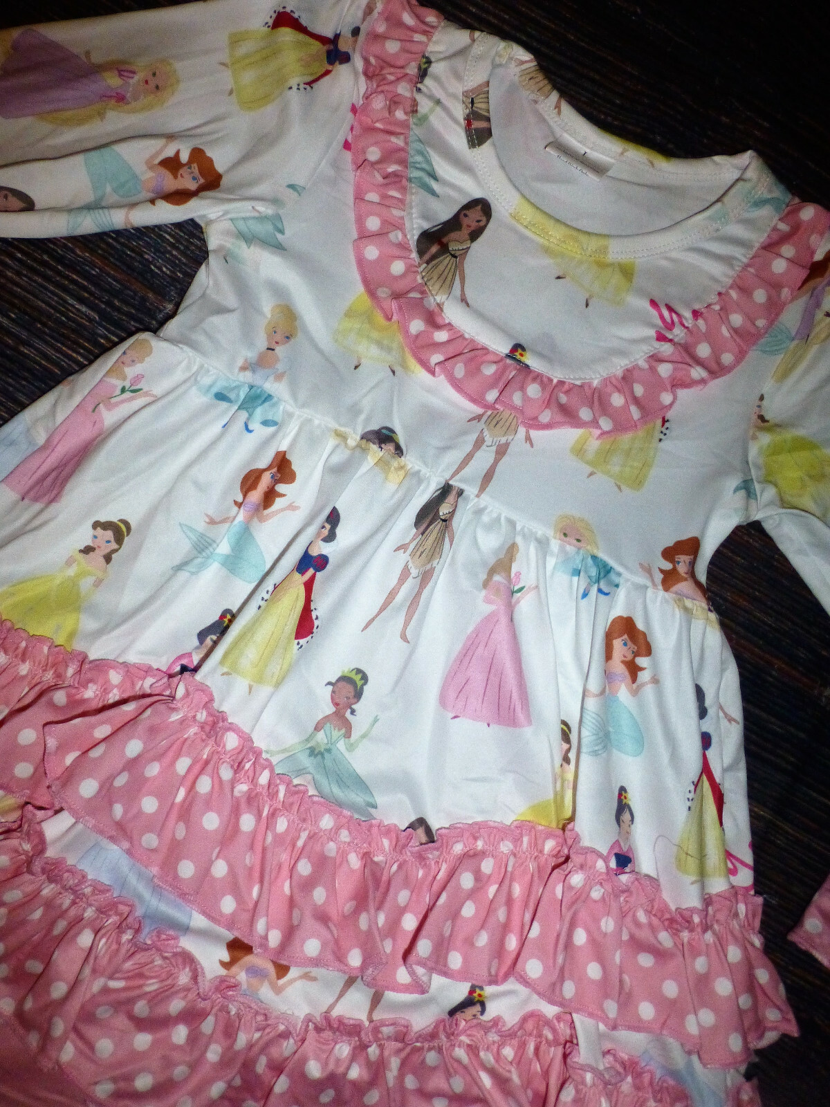 NEW Boutique Princess Snow White Elsa Ariel Cinderella Boutique Girls Outfit