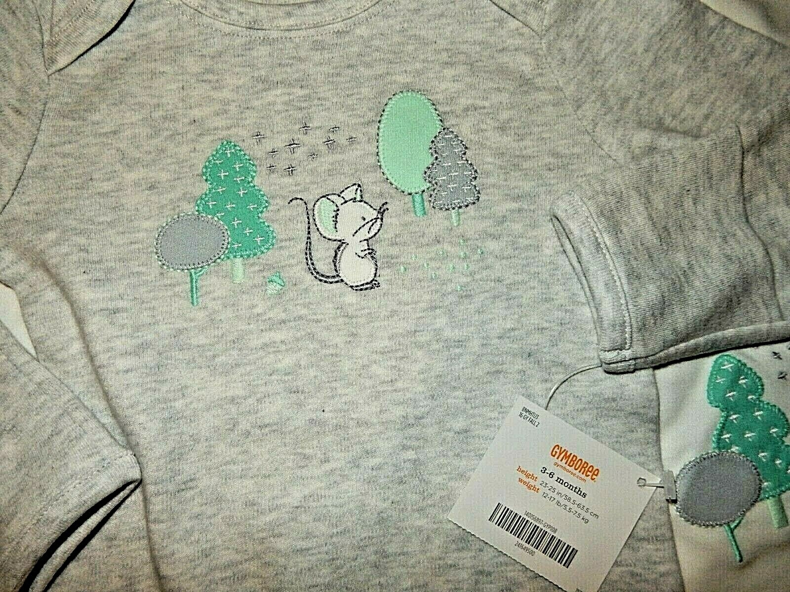 7F NWT 3-6M GYMBOREE Forest MOUSE 5pc Set Blanket LS Bodysuit Hat Socks Bib