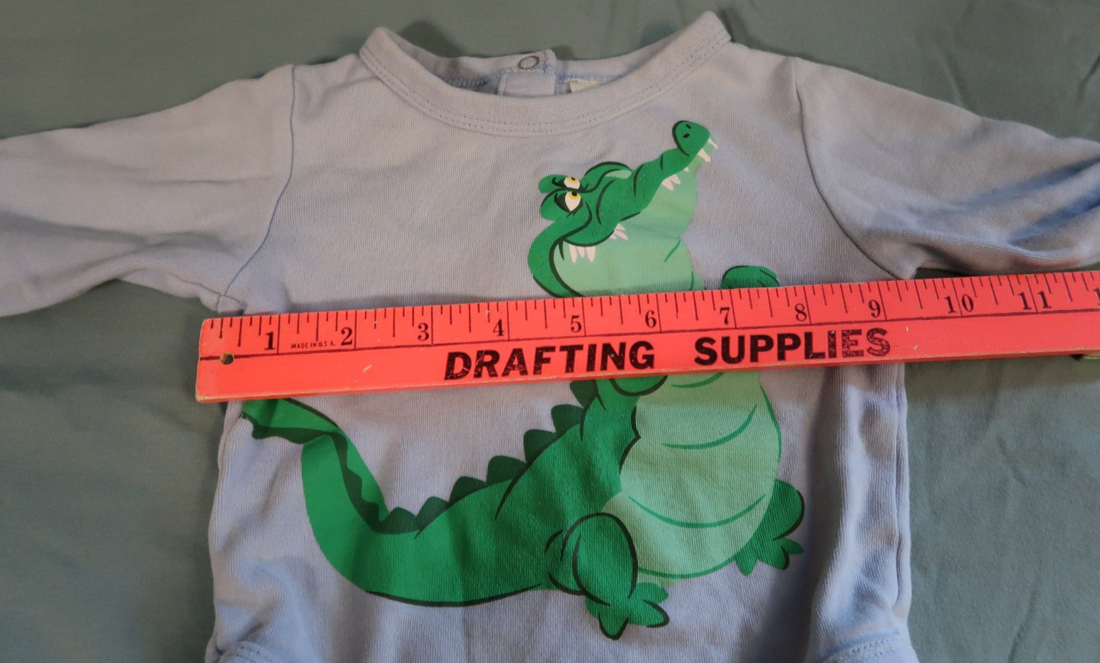 Disney Baby Boy Tick Tock The Crocodile Peter Pan Long Sleeve Bodysuit 3-6M