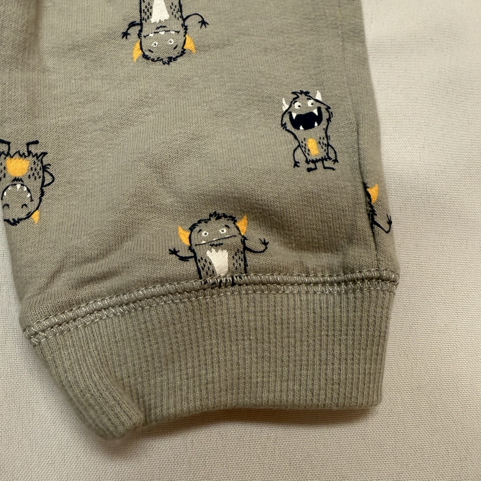 Carters Boys 12M Hoodie Jogger 2 Piece Set Monsters Navy Gray New NWT $24