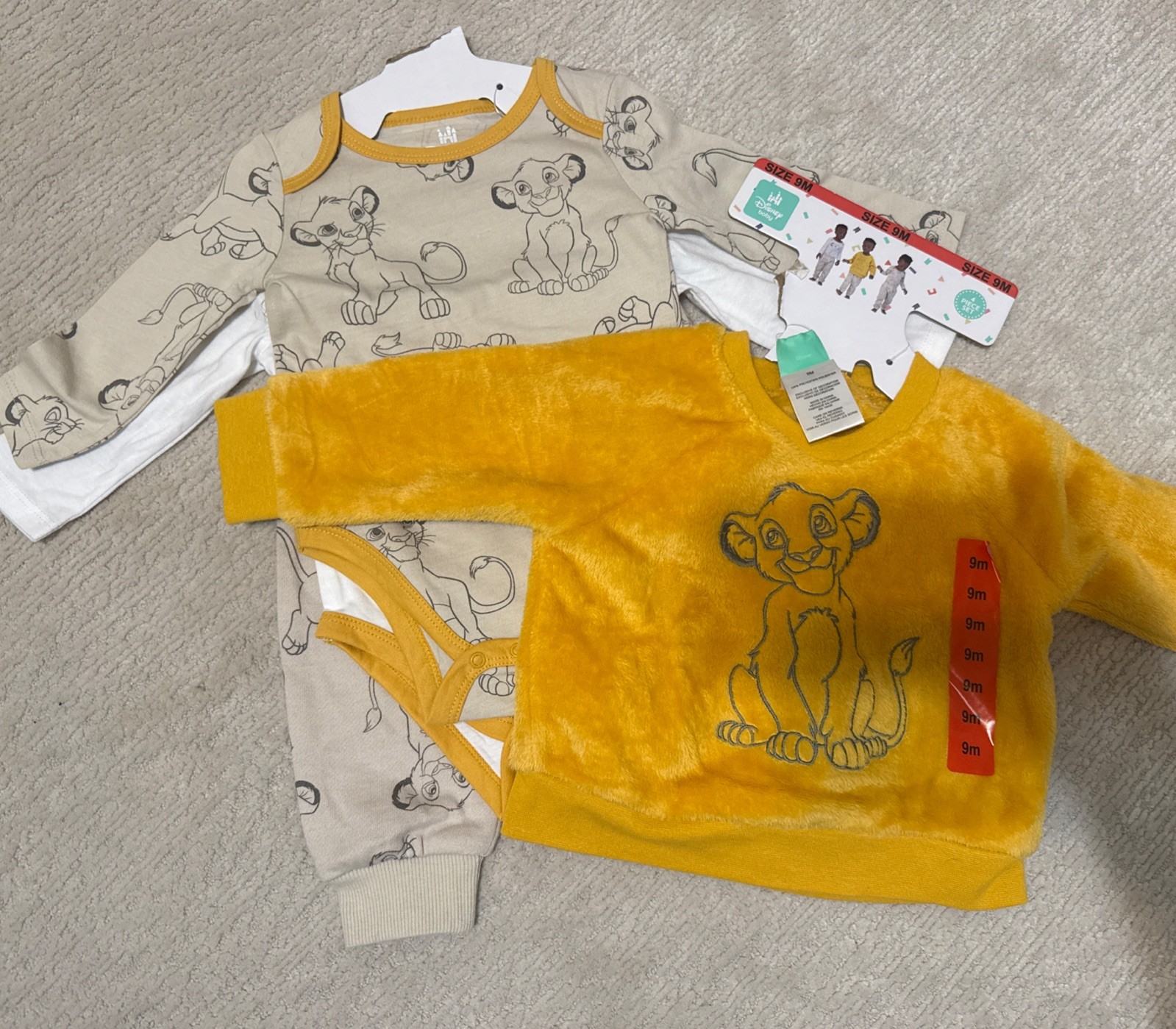4-Piece-Set DISNEY 9 Month Toddler LION KING Clothing Set shirt pants