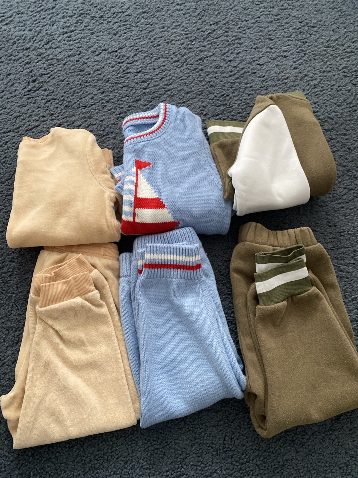 3 Sets Toddler Boys Outfits, Winter, Fall, Size 12-24M, SHEIN GAP,