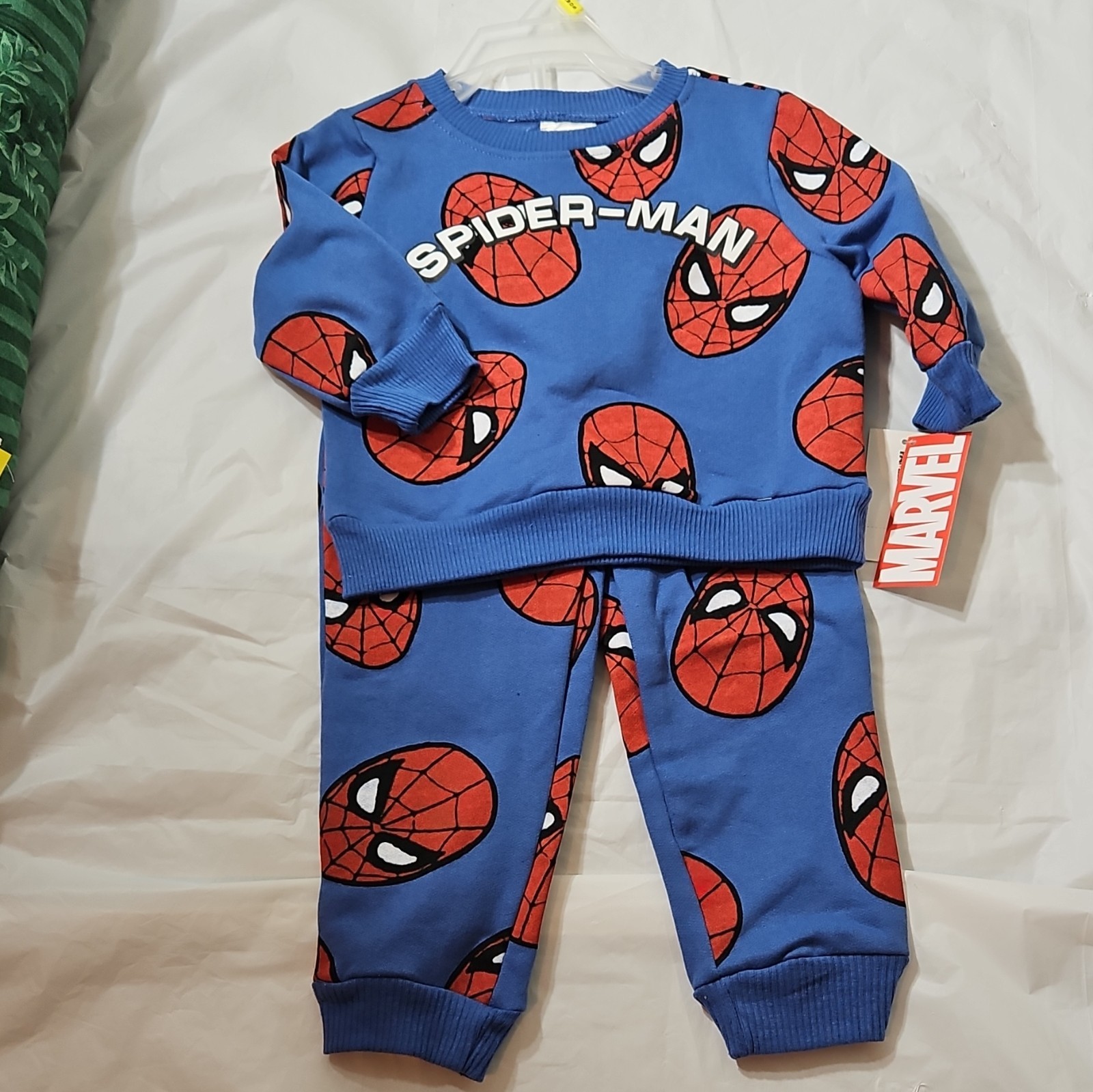 Marvel Spider-Man Baby 2pc Sweatshirt & Pants Set 12M Blue