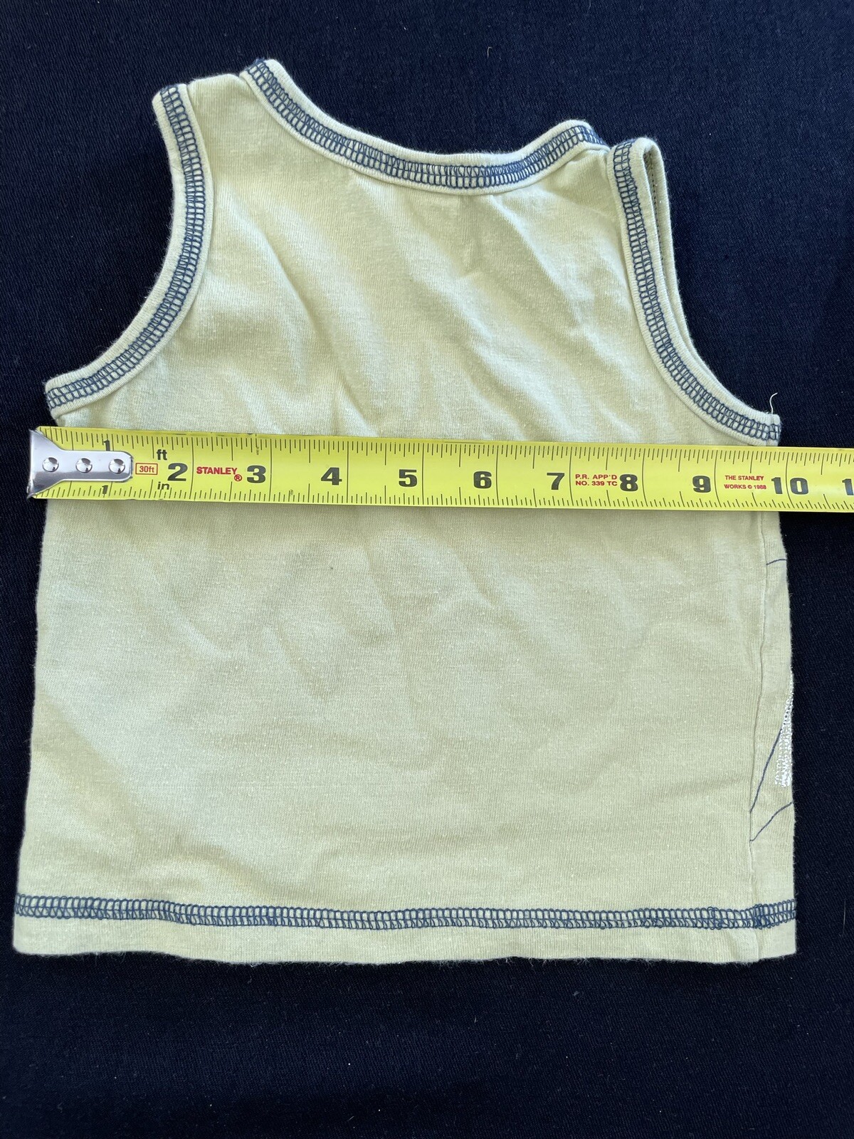 3 Pommes (France) Green/Grey Graphic Print Tank T-Shirt & Shorts-12Mos