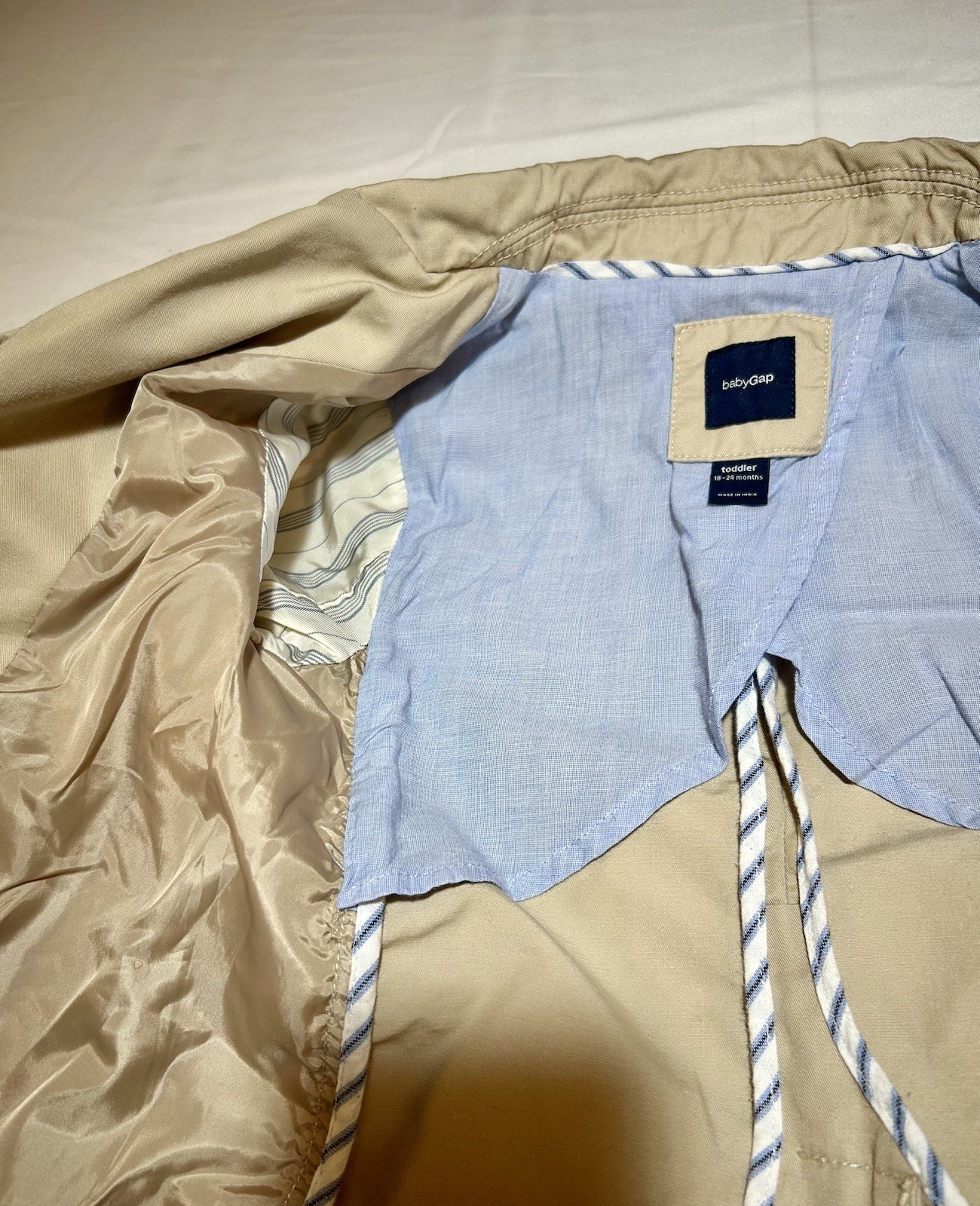 Gap Toddler Boys 18-24 Months Tan Single Breasted Twill Sports Coat