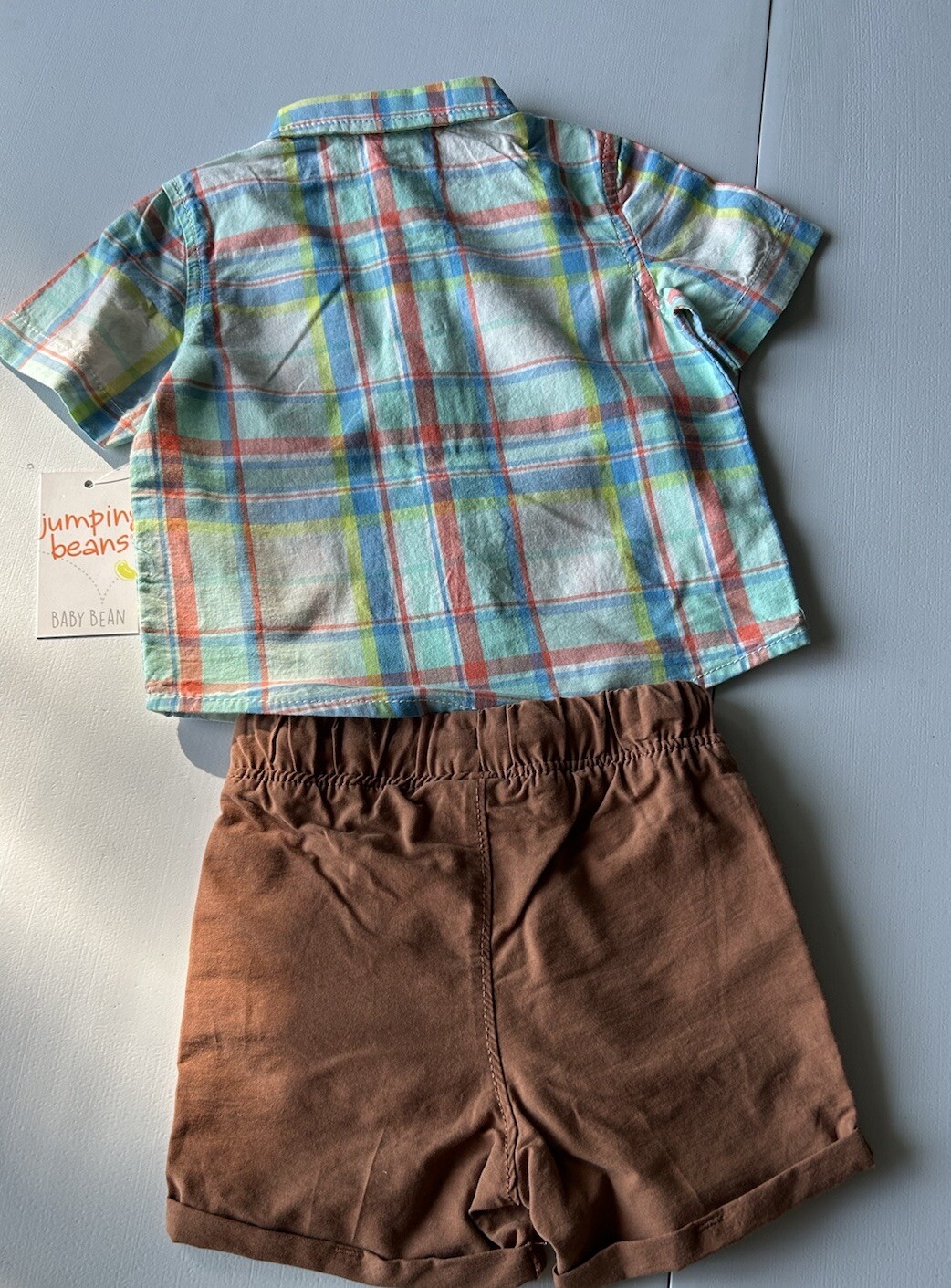 Jumping Beans Baby Boy 2 Piece short Outfit Size 6 Months New