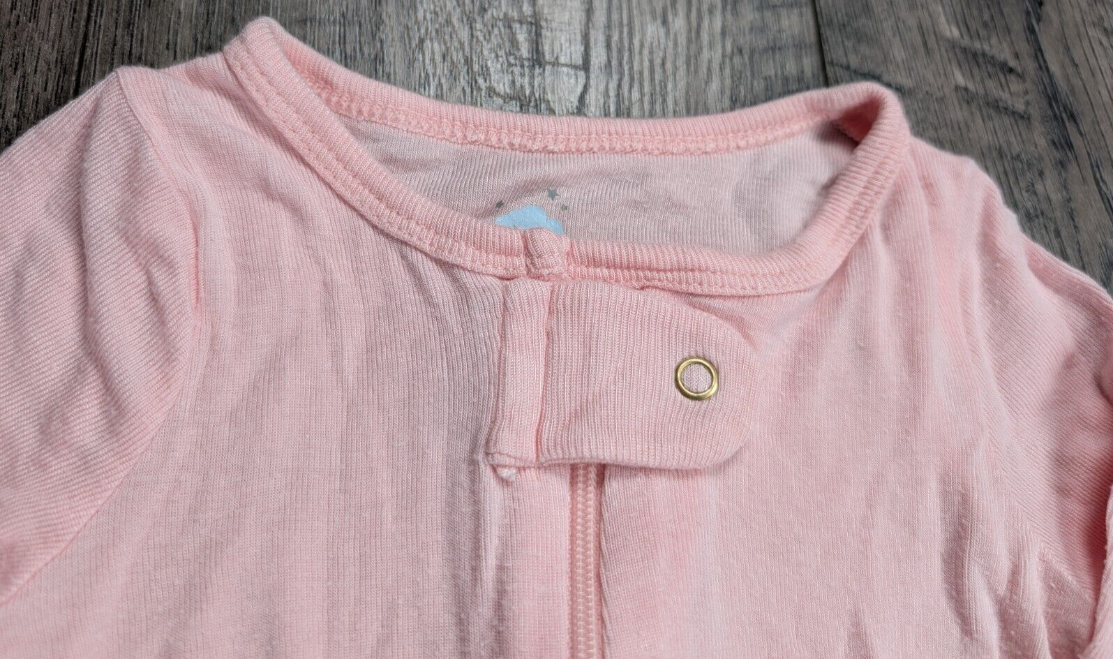 Baby Girl Clothes Cloud Island Newborn Soft Solid Pink Footed Outfit