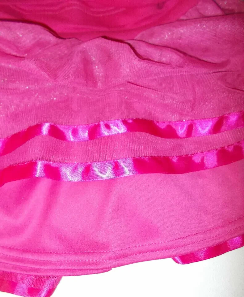 NEW HELLO KITTY GIRLS SIZE 3T PINK SKIRT Tulle Satin TIERED SKIRT Pull on CUTEST