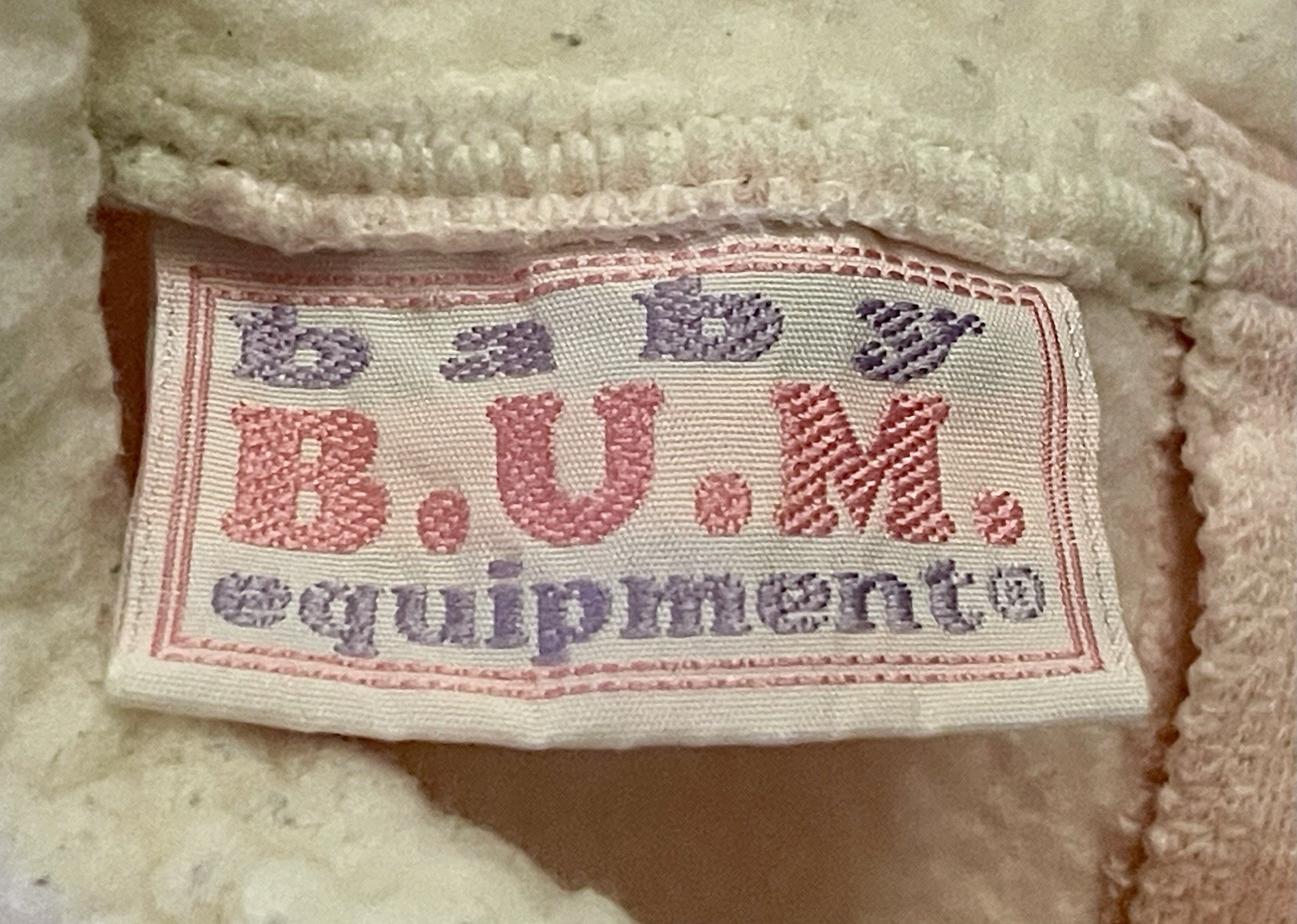 Vintage B.U.M. Equipment 90s Pink Toddler suit top and bottom. Excellent!!