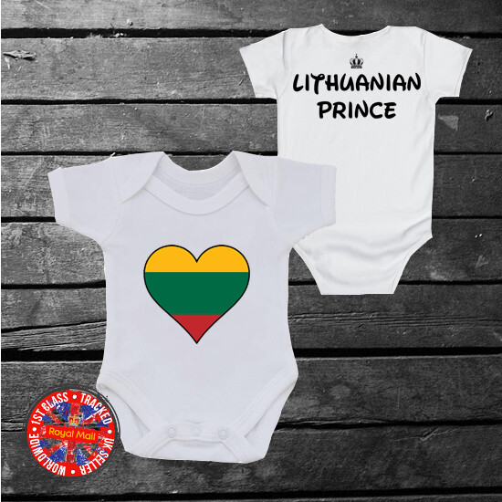 Lithuanian Prince Babygrow, Lithuania, Gift, Newborn, Royal Family, Cute