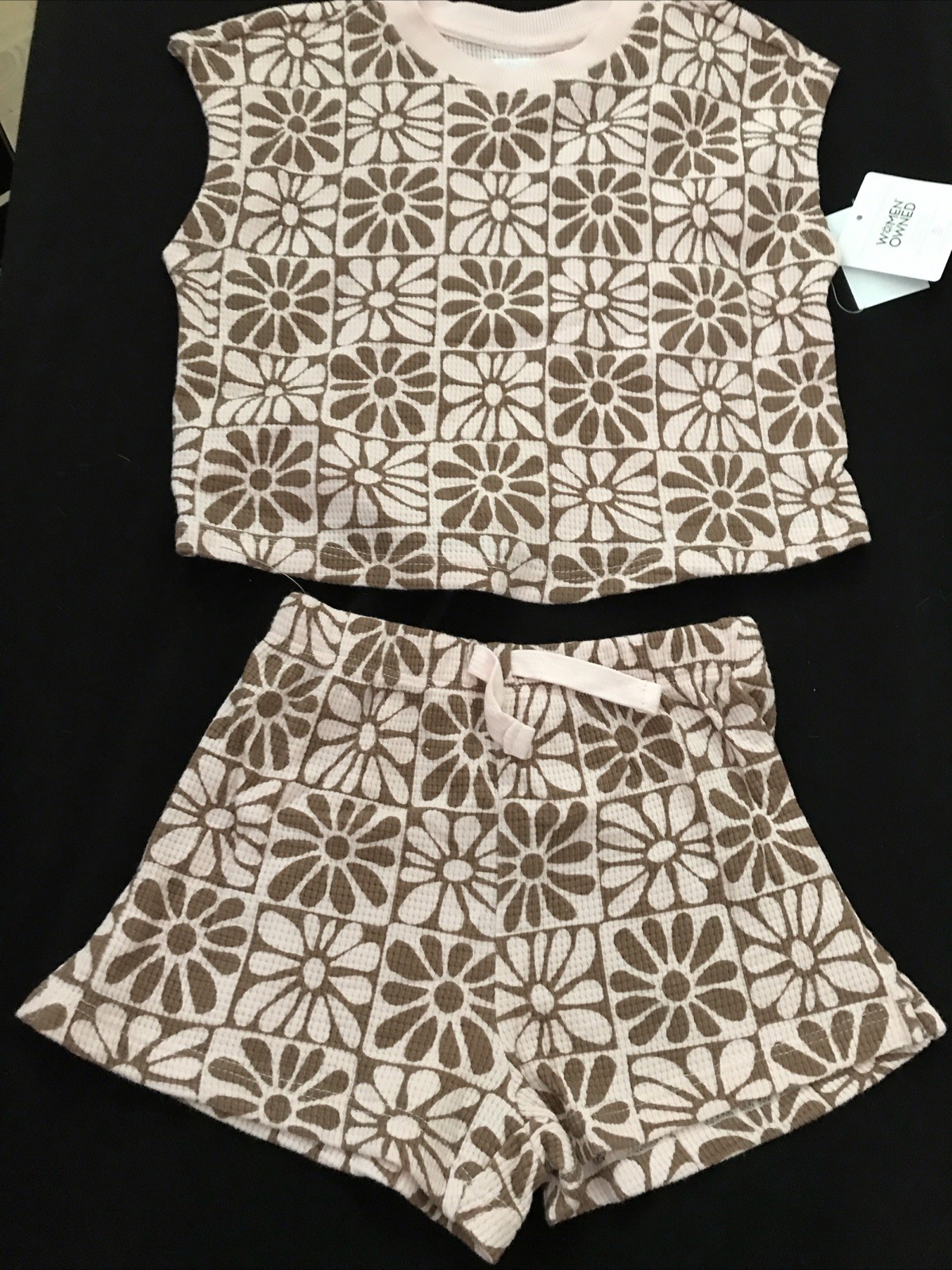 Grayson Mini Girls 2 Piece Set Size 2T Pink Brown Floral NWT