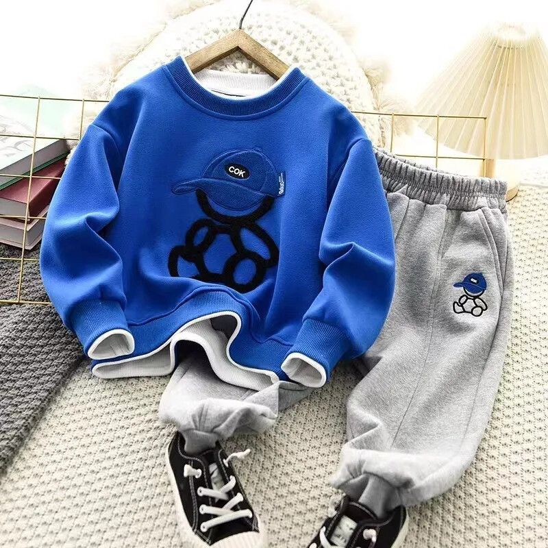 Clothes Sweater Top and Pants Buttom Suit 2 Pieces Tracksuit Winter Loungewear