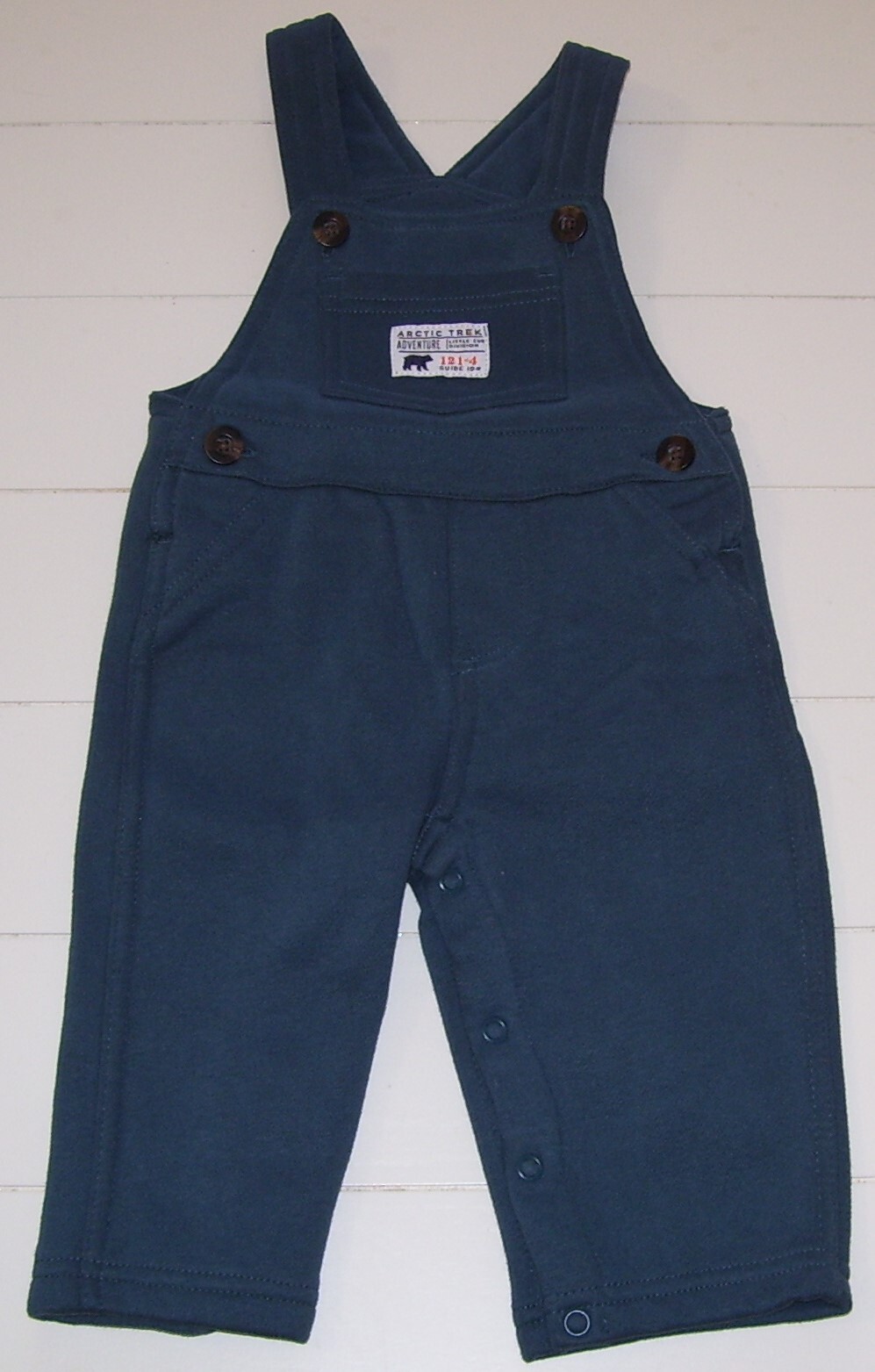 Boys Carter’s 2 Pc Blue LS Bear Shirt Arctic Trek Adventure Overalls Outfit 6M