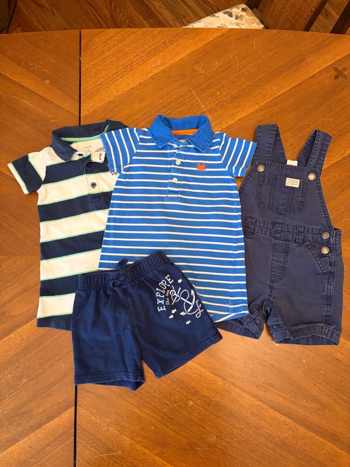 Assorted Baby Clothes Size 12 Months, Various Brands & Various Styles 4 Pieces