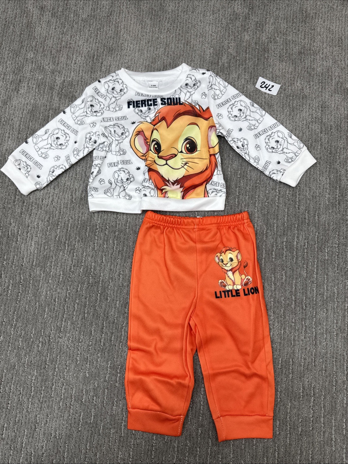 Unbranded Size 69 Months Lion Two Piece Set #242
