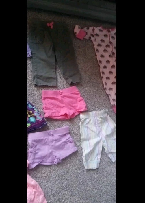 Baby Girl 12-18 Month Clothing Lot of 25 Pieces Assorted Items And Colors.
