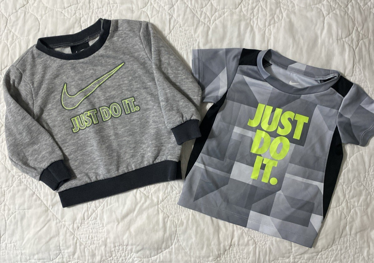 Mixed Lot – Infant 2 Pc.Nike Sweatshirt & Shirt, 12 Months Just Do It