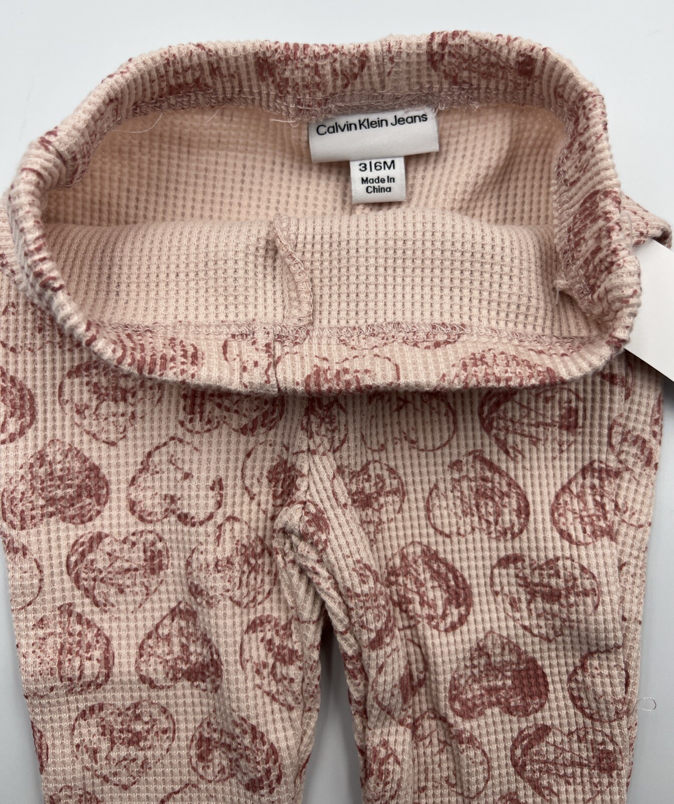 NWTCalvinKleinBabyGirlsFrenchTerryPuff SleeveTunic&WaffleKnitePrintleggings 3/6M