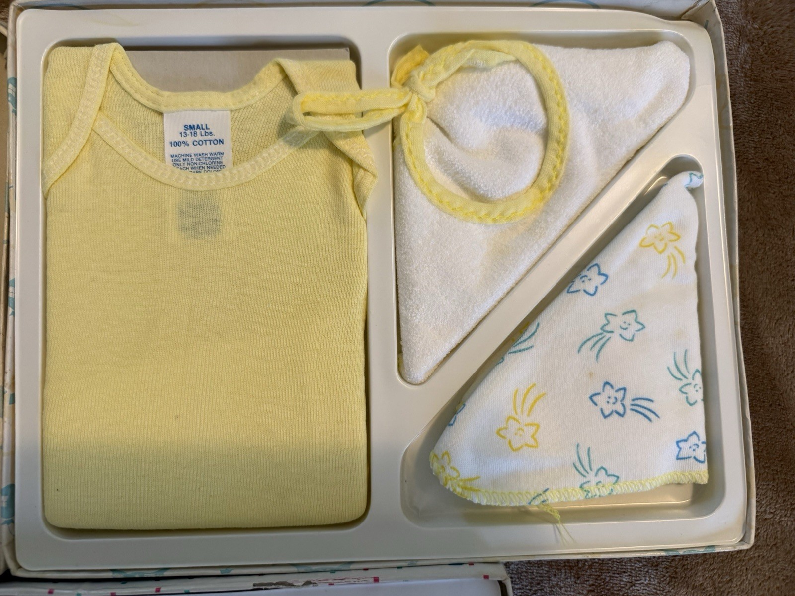 Vintage Spencer’s Infant Baby Gift Sets Layette Diaper Shirt Bib READ DESCRIPT