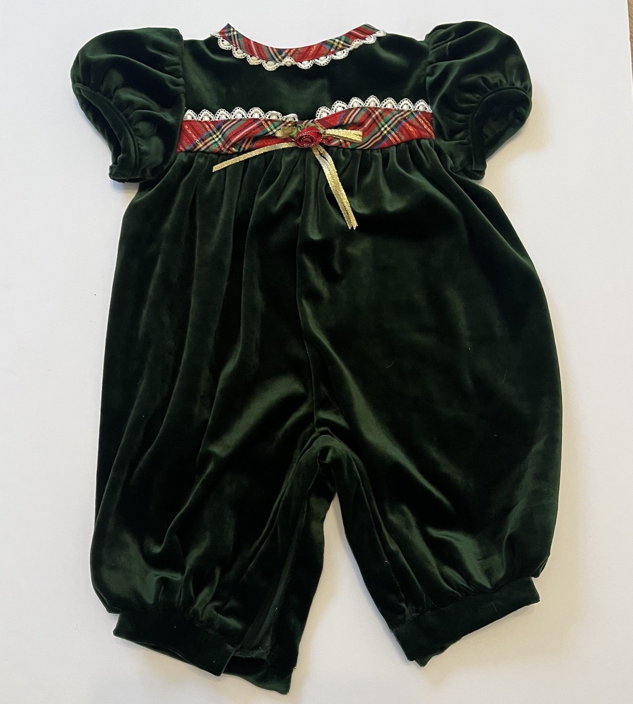 Baby Girls Vintage Christmas Outfit Size 3-6 Months