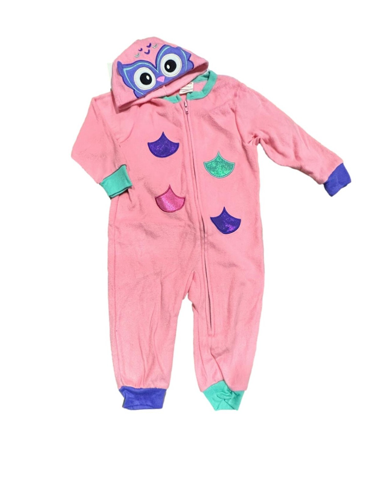 Toddler Girls’ Owl Blanket Sleeper – Cat & Jack Pink Carnation Size 12M