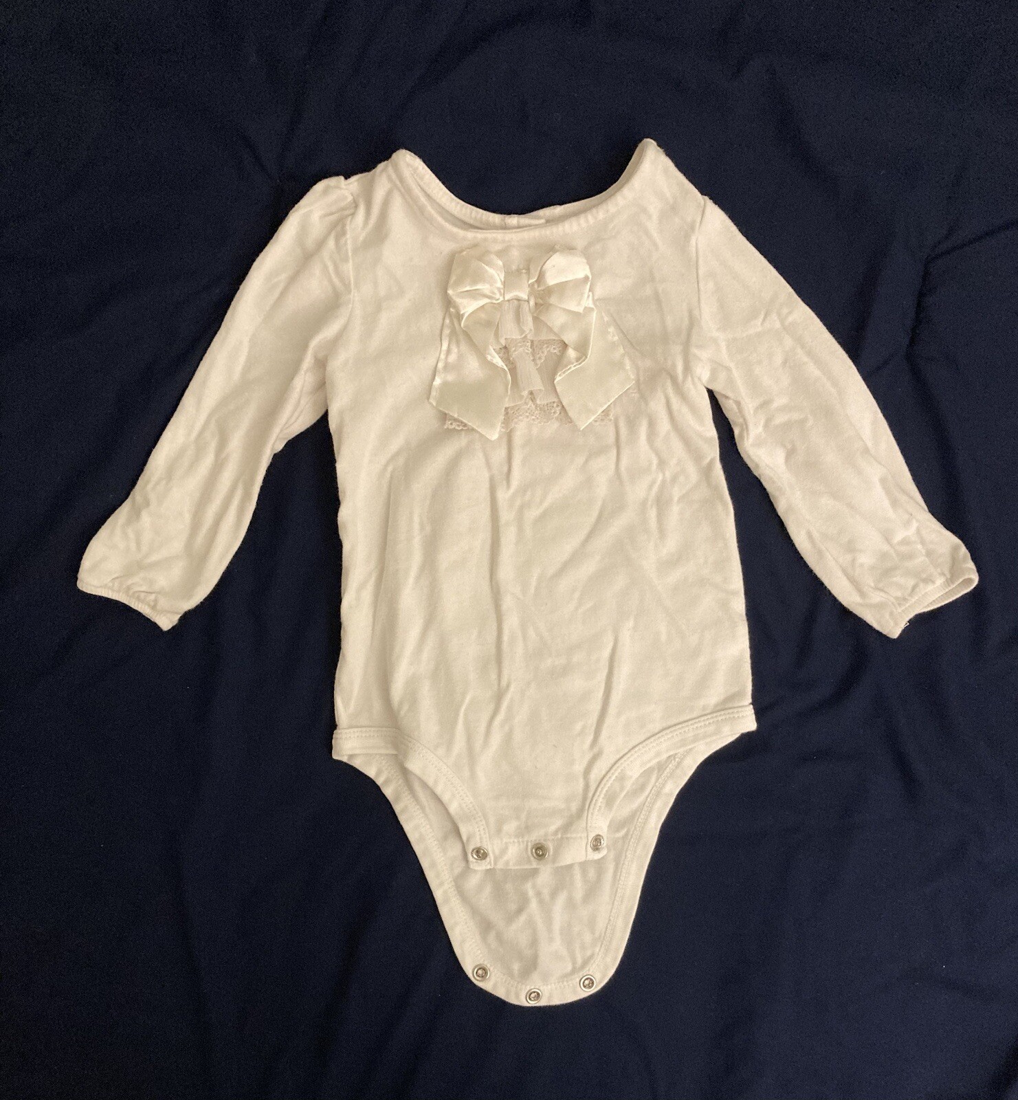 12 Months Koala Kids baby girl clothes – long sleeve one piece | bow theme