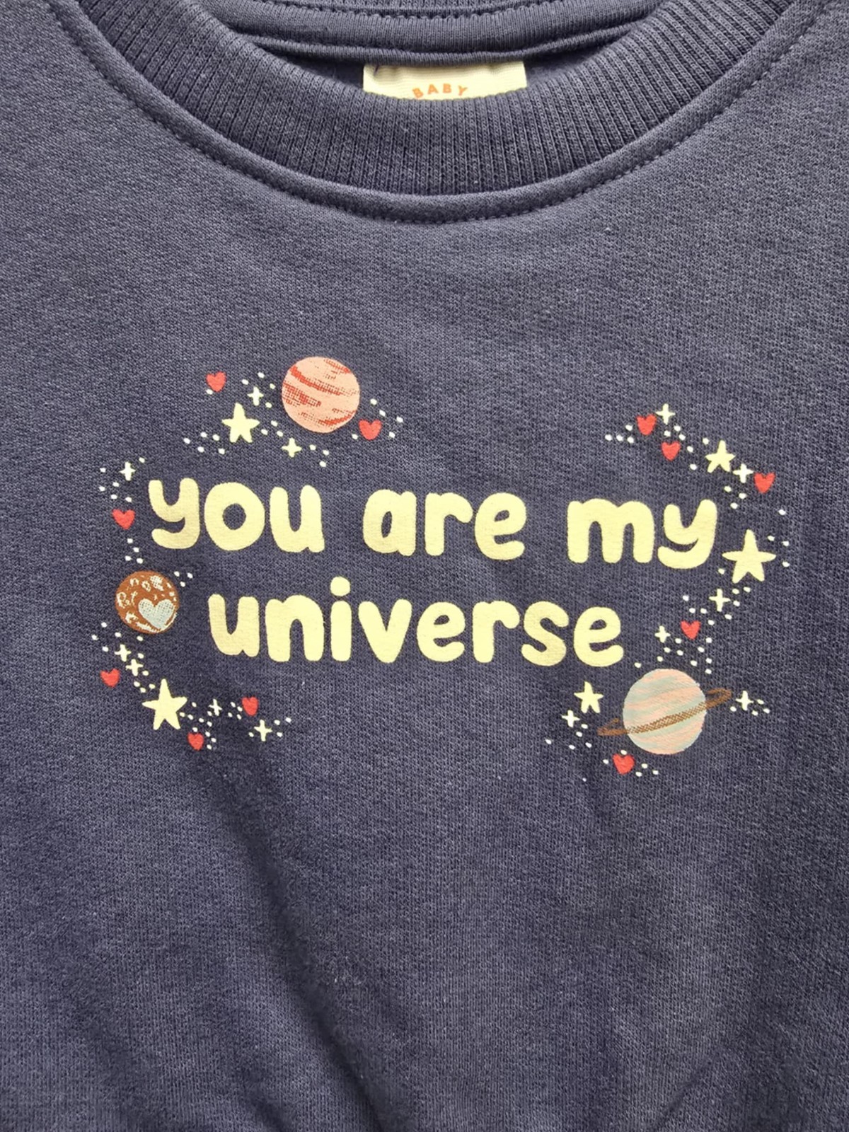 Baby Girl’s Cat & Jack Fleece Universe Stars Planet Sweatshirt & Joggers Set