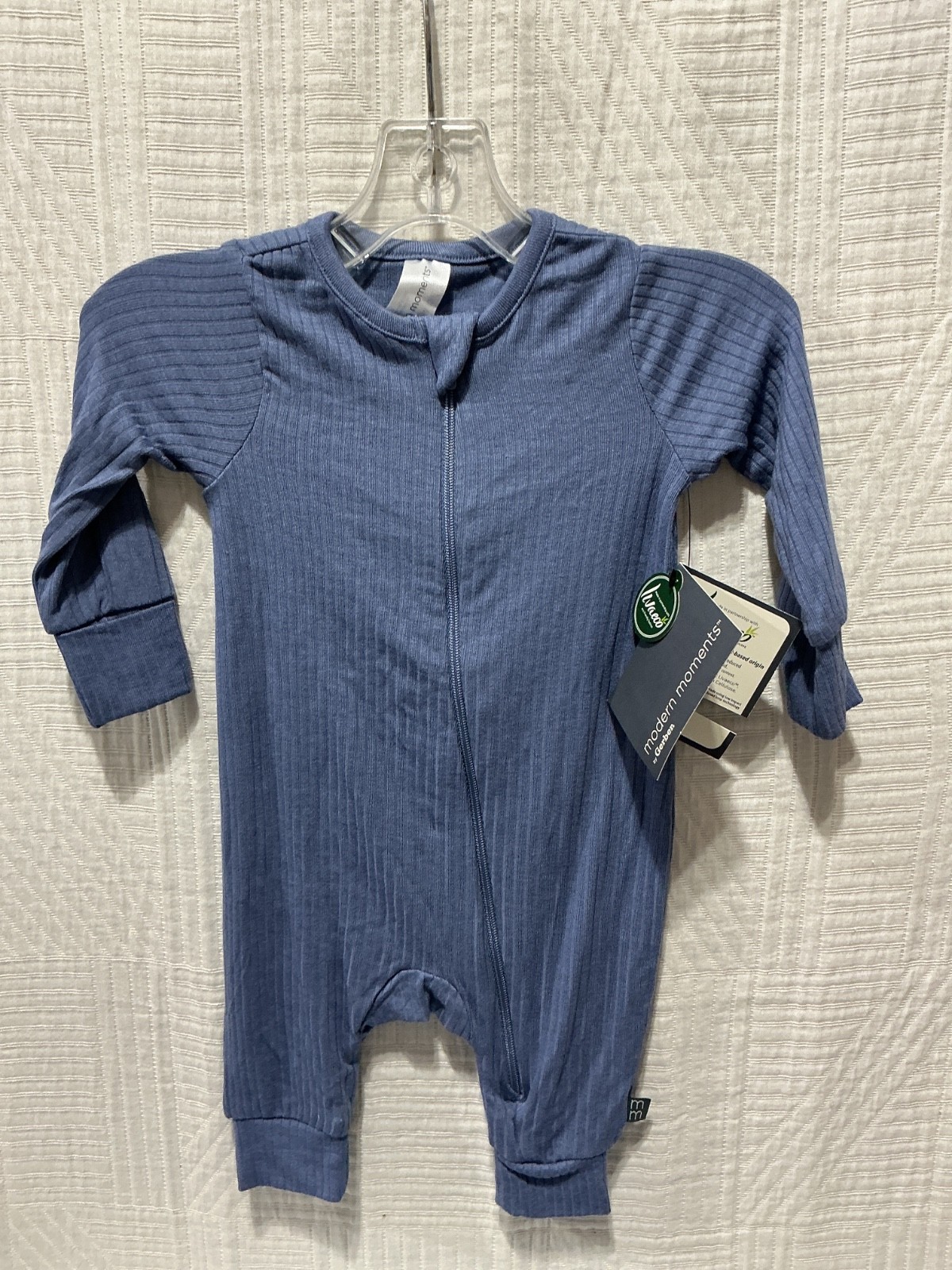 Modern Moments baby boy blue LS zip outfit ast sz NWT