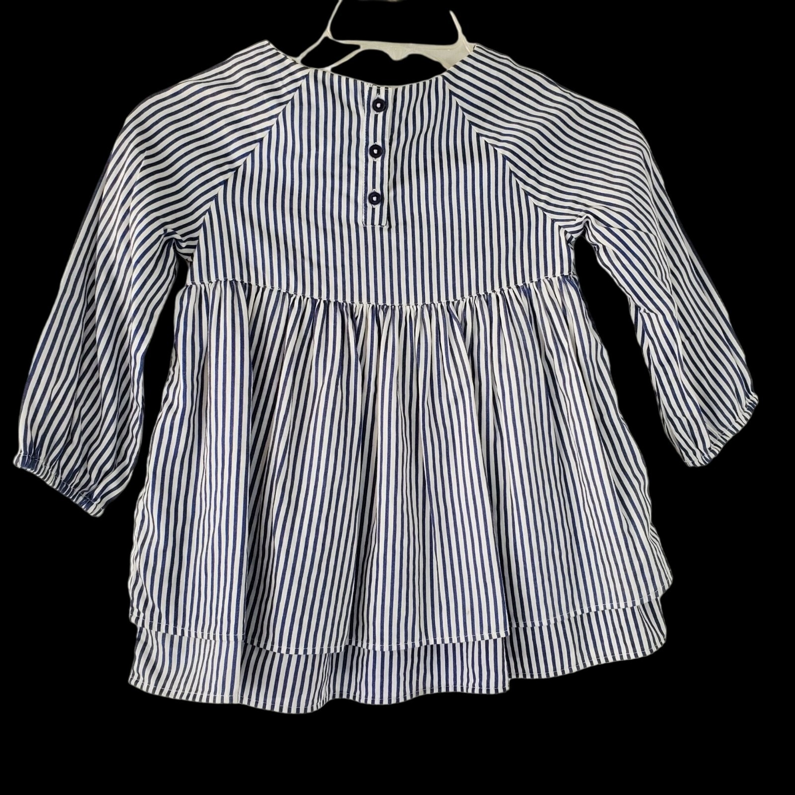 Tucker Tate Dress + Something Navy Top Baby Girl 24 Mo Blue White