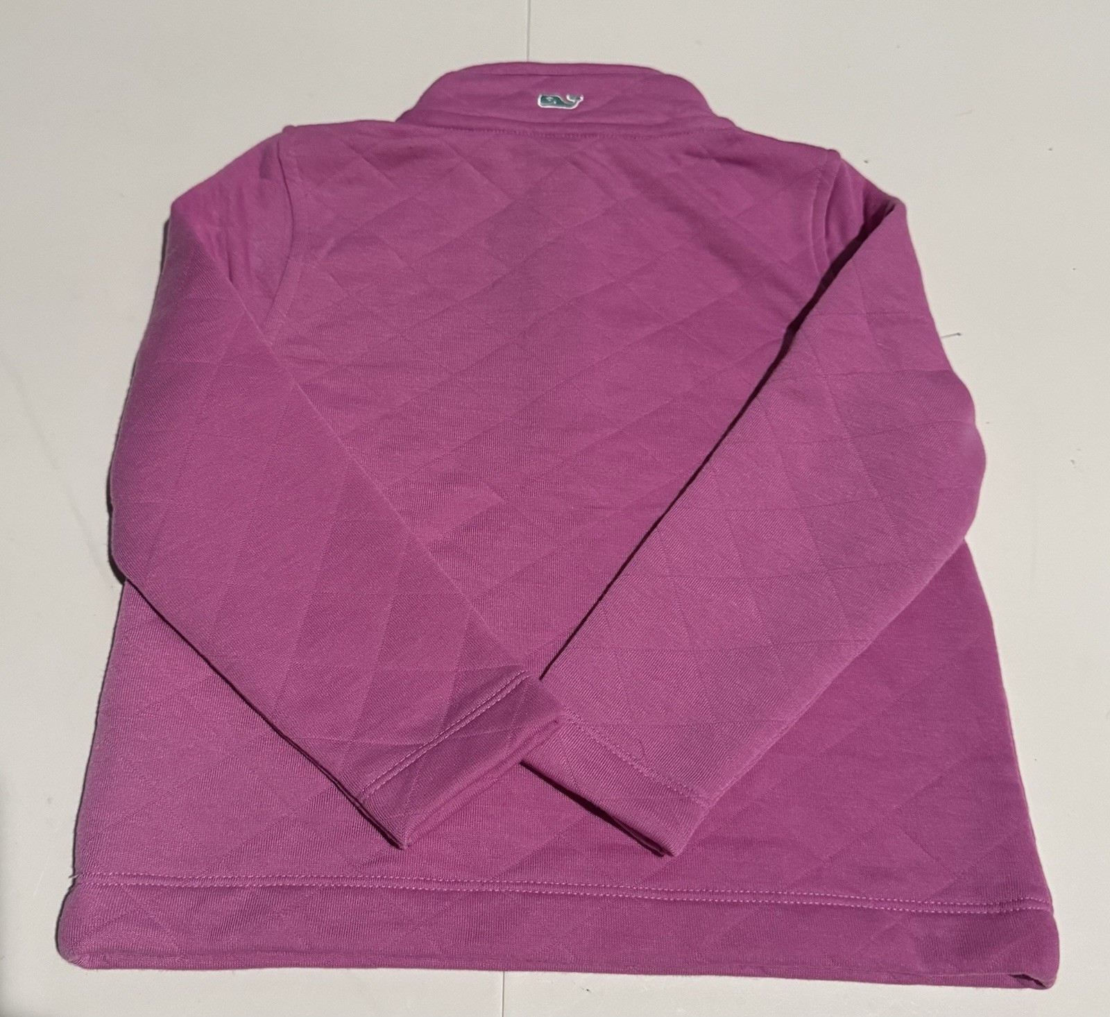 Classic Vineyard Vines Toddler Girl 3T Dark Pink Quilted Snap Quarter Pullover