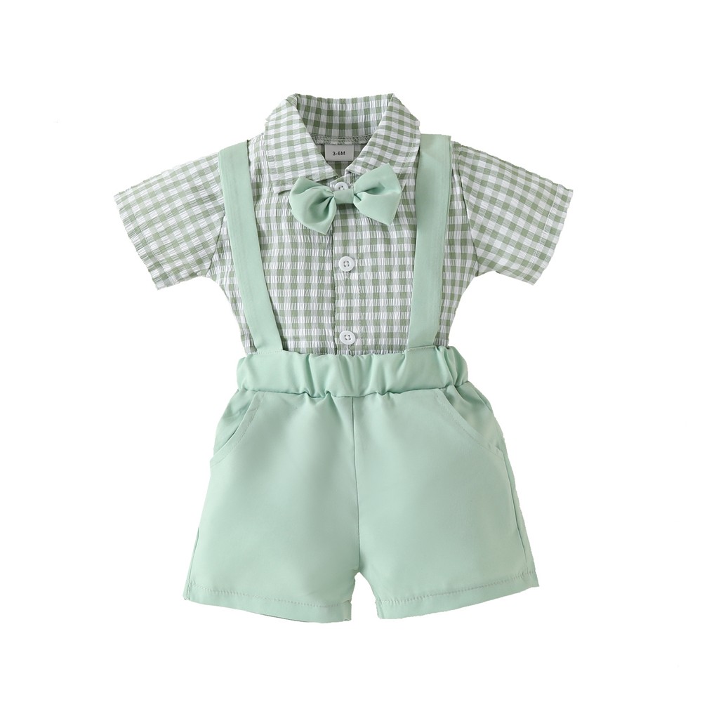 Newborn Kids Baby Boys Infant Outfits Jumpsuit Romper Bodysuit Gentleman Clothes
